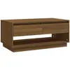 vidaXL Table basse Chêne marron 102,5x55x44 cm Aggloméré