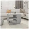 vidaXL Table basse Gris béton 55x55x43 cm Aggloméré