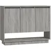 vidaXL Buffet Sonoma gris 97x31x75 cm Aggloméré