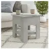 vidaXL Table basse Gris béton 40x40x42 cm Bois d'ingénierie