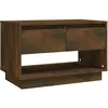 vidaXL Meuble TV Chêne fumé 70x41x44 cm Aggloméré
