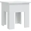 vidaXL Table basse Blanc brillant 40x40x42 cm Aggloméré