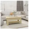 vidaXL Table basse Chêne sonoma 102x55x42 cm Aggloméré