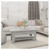 vidaXL Table basse Gris béton 102x55x42 cm Aggloméré