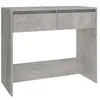 vidaXL Table console Gris béton 89x41x76,5 cm Acier