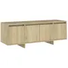 vidaXL Meuble TV Chêne sonoma 120x30x40,5 cm Aggloméré