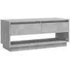 vidaXL Meuble TV Gris béton 102x41x44 cm Aggloméré