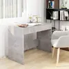 vidaXL Bureau Gris béton 101x50x76,5 cm Aggloméré