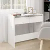 vidaXL Table console Blanc 89 × 41 × 76.5 cm Acier