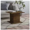 vidaXL Table basse Chêne marron 55,5x55,5x40 cm Aggloméré