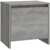 vidaXL Table de chevet Sonoma gris 45x34x44,5 cm Aggloméré