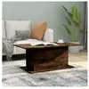 vidaXL Table basse Chêne fumé 102x55,5x40 cm Aggloméré