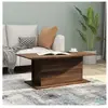 vidaXL Table basse Chêne marron 102x55,5x40 cm Aggloméré