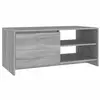 vidaXL Table basse Sonoma gris 102x50x45 cm Bois d'ingénierie