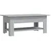 vidaXL Table basse Sonoma gris 102x55x42 cm Aggloméré