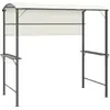 vidaXL Belvédère avec toit 220x110x200 cm Crème