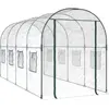 vidaXL Serre Transparent 160x400x190 cm PVC et acier enduit de poudre