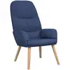 vidaXL Chaise de relaxation Bleu Tissu