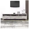 vidaXL Meuble TV HAMAR Blanc 158x40x40 cm Bois massif de pin