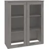 vidaXL Dessus de buffet HAMAR Gris clair 85x35x100 cm Bois de pin