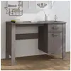 vidaXL Bureau HAMAR Gris clair 113x50x75 cm Bois massif de pin