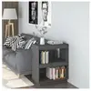 vidaXL Bibliothèque Gris 60x35x71 cm Bois de pin massif