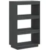 vidaXL Bibliothèque/Cloison Gris 60x35x103 cm Bois de pin massif