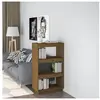 vidaXL Bibliothèque/Cloison Marron miel 60x35x103cm Bois de pin solide