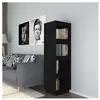vidaXL Bibliothèque/Séparateur de pièce Noir 40x35x135 cm Pin massif