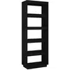 vidaXL Bibliothèque/Séparateur de pièce Noir 40x35x167 cm Pin solide