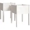 vidaXL Jardinières 2 pcs Blanc 50x50x70 cm Bois de pin massif
