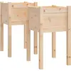 vidaXL Jardinières d'extérieur 2 pcs 40x40x70 cm bois de pin massif