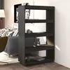 vidaXL Bibliothèque/Séparateur de pièce Gris 80x35x135 cm Pin massif