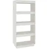 vidaXL Bibliothèque/Séparateur de pièce Blanc 80x35x135 cm Pin massif
