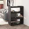 vidaXL Bibliothèque/Séparateur de pièce Gris 80x35x103 cm Pin massif