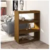 vidaXL Bibliothèque/Séparateur de pièce Marron miel 80x35x103 cm Pin