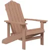 vidaXL Chaise Adirondack de jardin PEHD marron