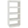 vidaXL Bibliothèque/Séparateur de pièce Blanc 60x35x135 cm Pin massif