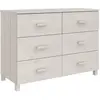 vidaXL Buffet MOLDE Blanc 113x40x80 cm Bois massif de pin