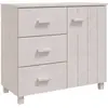 vidaXL Buffet HAMAR Blanc 90x40x80 cm Bois massif de pin