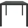 vidaXL Ensemble à dîner de jardin avec coussins 5 pcs poly rotin noir
