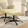 vidaXL Repose-pied Crème 60x60x36 cm Similicuir