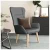 vidaXL Chaise de relaxation Gris foncé Tissu