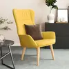 vidaXL Chaise de relaxation Jaune moutarde Tissu
