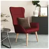vidaXL Chaise de relaxation Rouge bordeaux Tissu