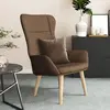vidaXL Chaise de relaxation Marron Tissu