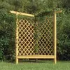 vidaXL Pergola d'angle avec banc 166x81x174 cm Bois de pin imprégné