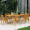 vidaXL Chaises à dîner d'extérieur 6 pcs Bois d'acacia massif