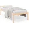 vidaXL Lit pour personne âgée 90x190 cm simple bois massif de pin