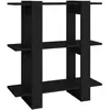 vidaXL Bibliothèque/Séparateur de pièce Noir 80x30x87 cm